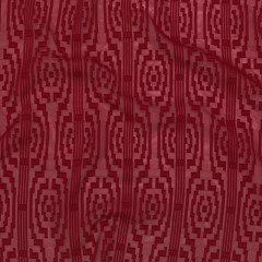 Italian Chili Pepper Geometric Stripes Burnout Polyester Chiffon Italian Chili Pepper Geometric Stripes Burnout Polyester Chiffon