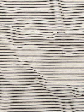 Italian Turtledove and Parisian Night Striped Stretch Twill Knit Italian Turtledove and Parisian Night Striped Stretch Twill Knit