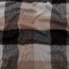 Rose Tan Large-Scale Checkered Mohair Boucle Rose Tan Large-Scale Checkered Mohair Boucle