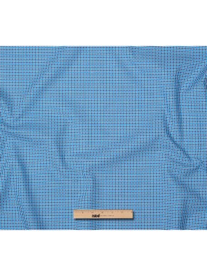 Premium Blue, Black and White Geometric Cotton Dobby Shirting Premium Blue, Black and White Geometric Cotton Dobby Shirting