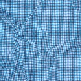 Premium Blue, Black and White Geometric Cotton Dobby Shirting Premium Blue, Black and White Geometric Cotton Dobby Shirting