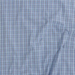 Premium Gradient Blues Minute Plaid Cotton Shirting Premium Gradient Blues Minute Plaid Cotton Shirting
