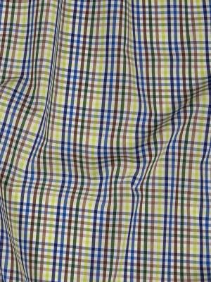 Premium Green, Blue and Brown Plaid Cotton Shirting Premium Green, Blue and Brown Plaid Cotton Shirting