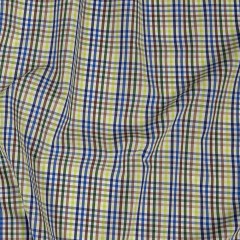 Premium Green, Blue and Brown Plaid Cotton Shirting Premium Green, Blue and Brown Plaid Cotton Shirting