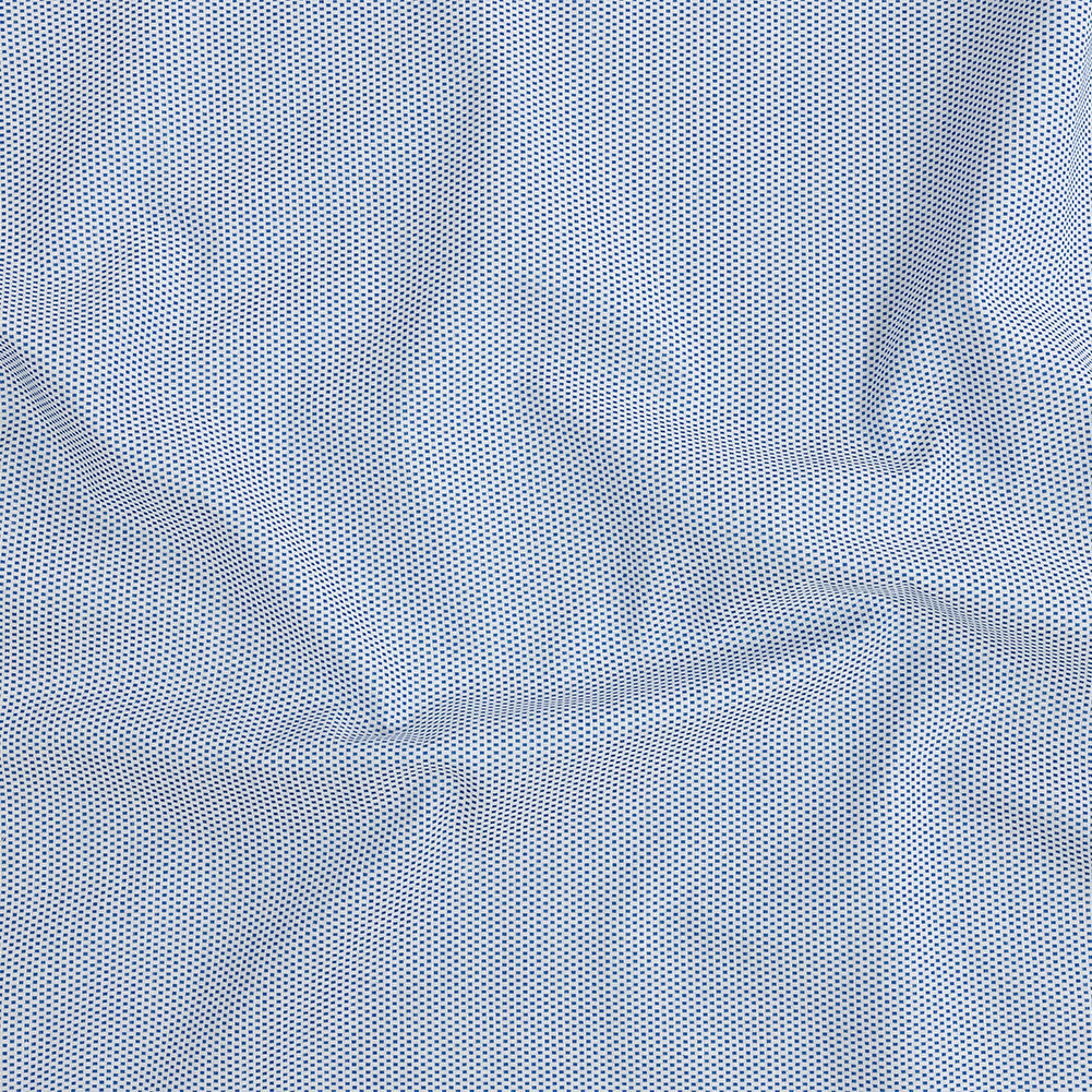 Premium Medium Blue Woven Squares Dobby Cotton Shirting Premium Medium Blue Woven Squares Dobby Cotton Shirting