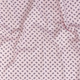 Premium Baby Pink, Blue and Red Paisley Printed Cotton Shirting Premium Baby Pink, Blue and Red Paisley Printed Cotton Shirting