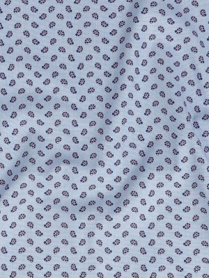 Premium Blue and Red Paisley Printed Cotton Shirting Premium Blue and Red Paisley Printed Cotton Shirting