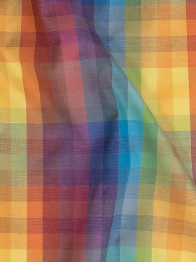 Premium Rainbow Checks Cotton Shirting Premium Rainbow Checks Cotton Shirting