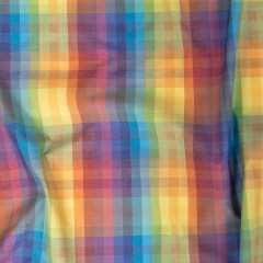Premium Rainbow Checks Cotton Shirting Premium Rainbow Checks Cotton Shirting