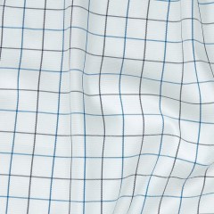 Premium Gradient Blues and White Checkered Dobby Cotton Shirting Premium Gradient Blues and White Checkered Dobby Cotton Shirting