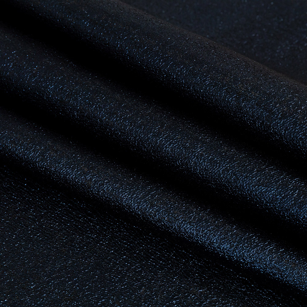 Metallic Navy Crackle Luxury Brocade Metallic Navy Crackle Luxury Brocade