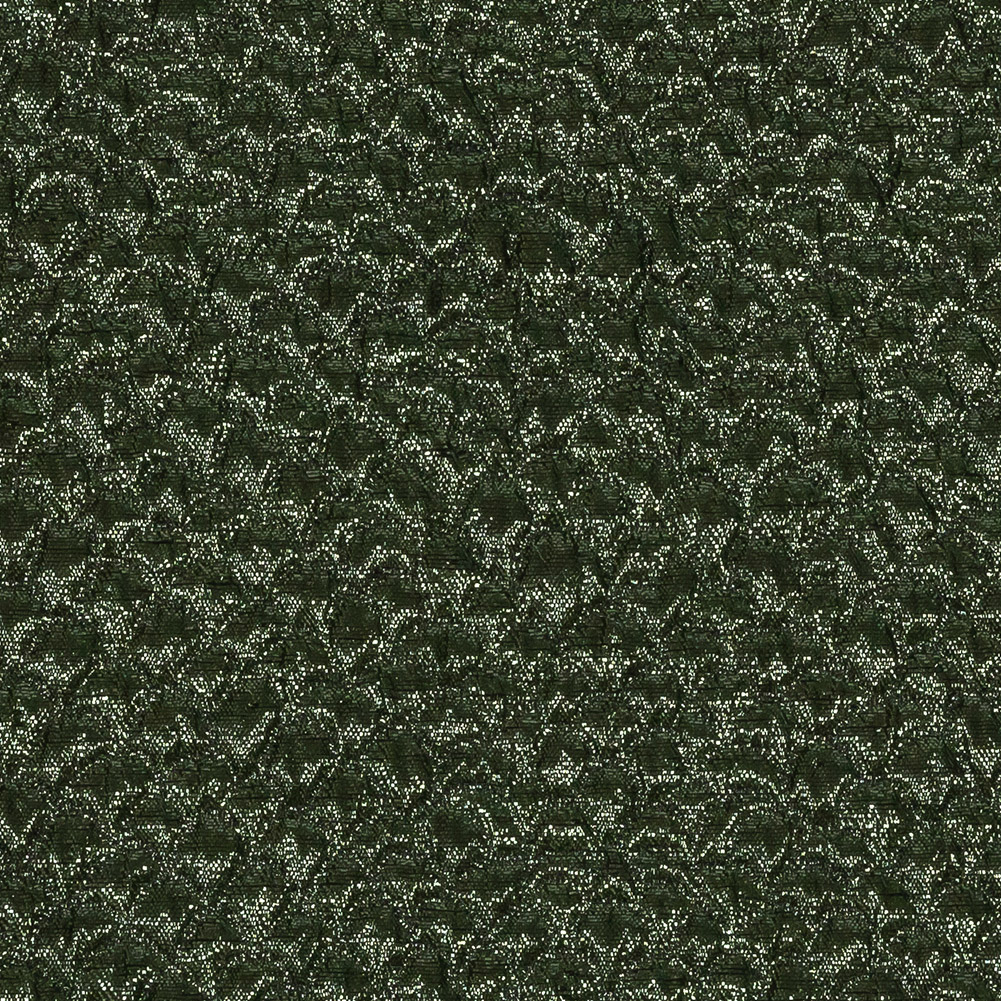 Metallic Green Dimensional Scallops Brocade Metallic Green Dimensional Scallops Brocade