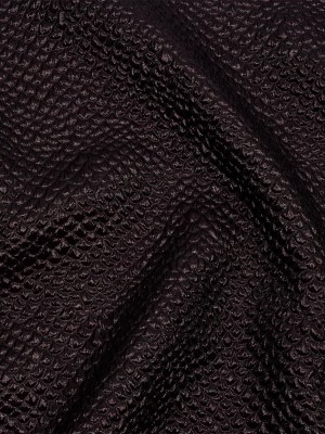 Metallic Dark Chocolate Dimensional Scallops Brocade Metallic Dark Chocolate Dimensional Scallops Brocade