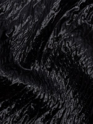 Metallic Black Rippling Luxury Brocade Metallic Black Rippling Luxury Brocade
