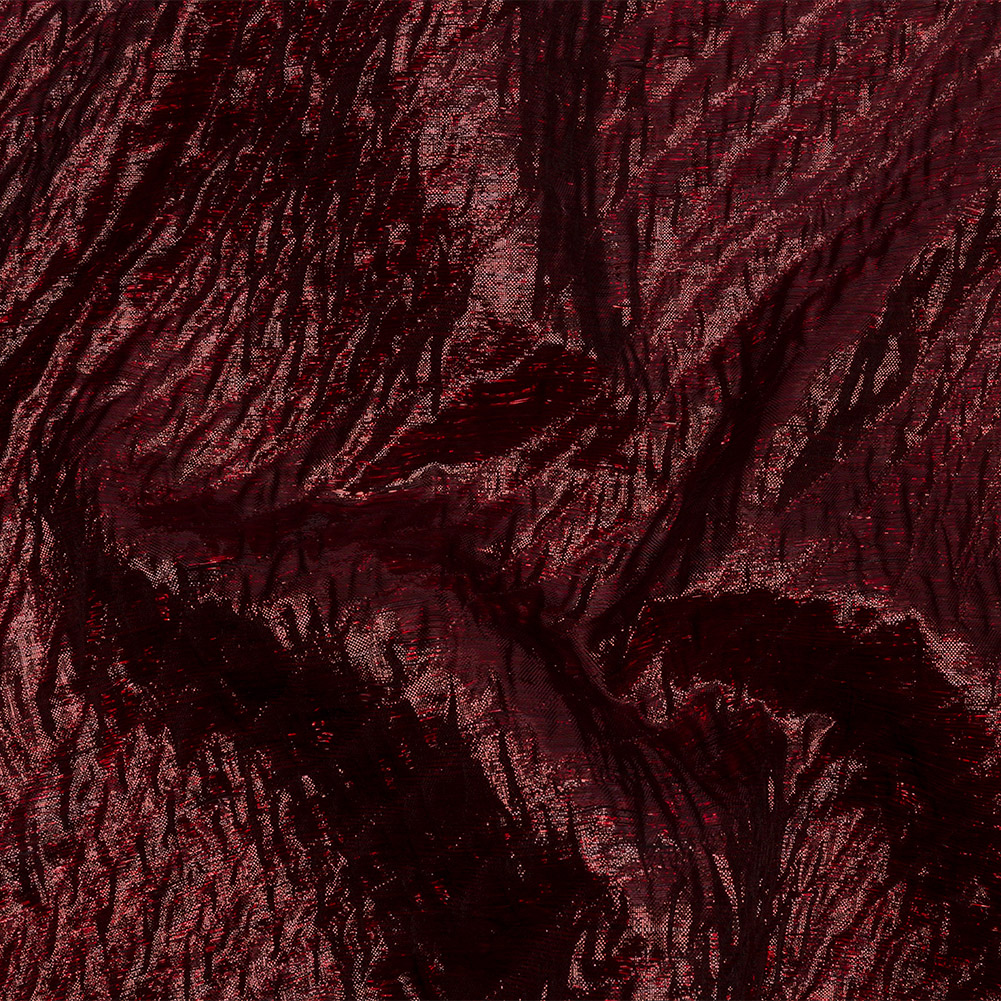 Metallic Wine Rippling Luxury Brocade Metallic Wine Rippling Luxury Brocade