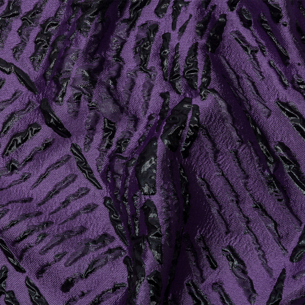 Metallic Purple and Black Abstract Luxury Brocade Metallic Purple and Black Abstract Luxury Brocade