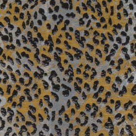 Metallic Black, Gold and Silver Leopard Patterned Luxury Brocade Metallic Black, Gold and Silver Leopard Patterned Luxury Brocade