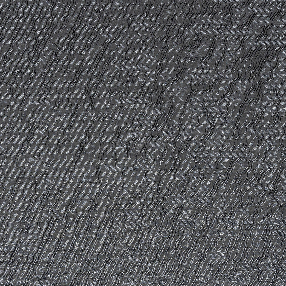 Capella Metallic Gunmetal Wavy Luxury Brocade Capella Metallic Gunmetal Wavy Luxury Brocade