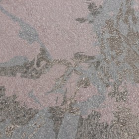 Metallic Silver, Dusty Rose and Steel Blue Abstract Luxury Brocade Metallic Silver, Dusty Rose and Steel Blue Abstract Luxury Brocade