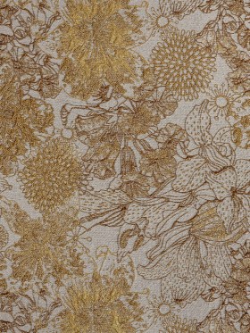 Metallic Antique Gold and Gray Floral Luxury Brocade Metallic Antique Gold and Gray Floral Luxury Brocade