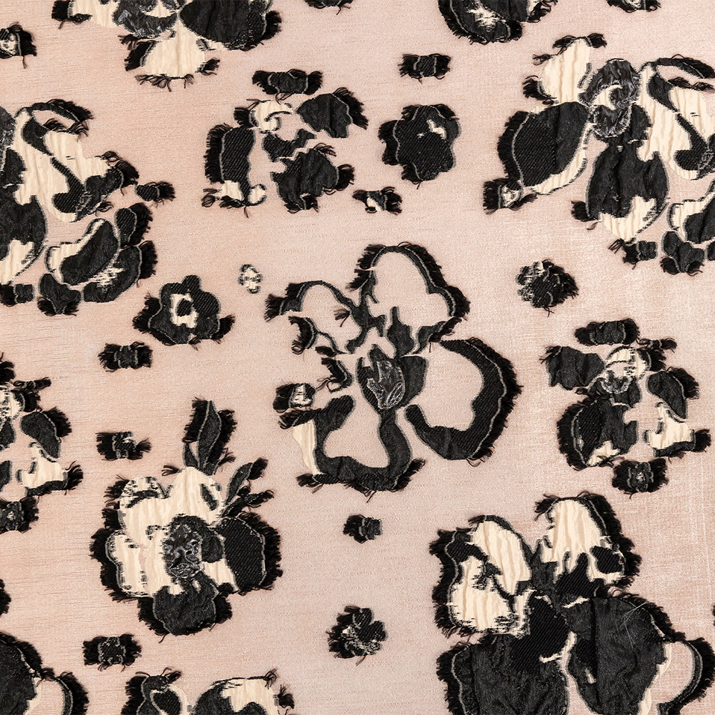 Peach and Dusty Rose Floral Luxury Brocade Peach and Dusty Rose Floral Luxury Brocade