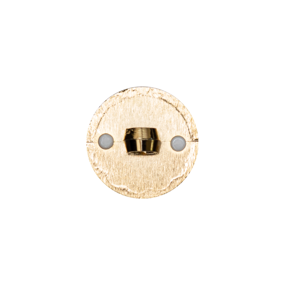 Italian White and Gold 2-Piece Plastic Button – 24L/15mm Italian White and Gold 2-Piece Plastic Button – 24L/15mm