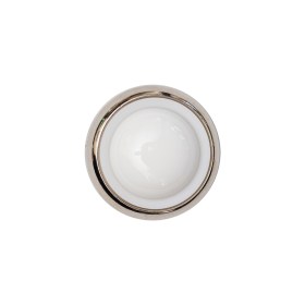 Italian White and Silver Round 2-Piece Shank Back Button – 30L/19mm Italian White and Silver Round 2-Piece Shank Back Button – 30L/19mm