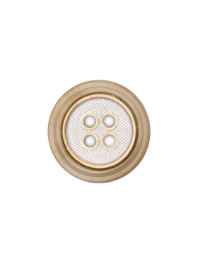 Italian Kelp and Silver Nailshead and Translucent Plastic 4-Hole Button – 24L/15mm Italian Kelp and Silver Nailshead and Translucent Plastic 4-Hole Button – 24L/15mm