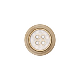 Italian Kelp and Silver Nailshead and Translucent Plastic 4-Hole Button – 24L/15mm Italian Kelp and Silver Nailshead and Translucent Plastic 4-Hole Button – 24L/15mm