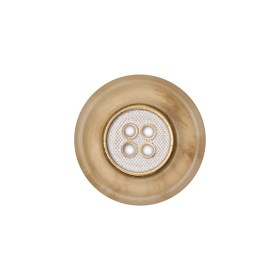 Italian Kelp and Silver Nailshead and Translucent Plastic 4-Hole Button – 32L/20mm Italian Kelp and Silver Nailshead and Translucent Plastic 4-Hole Button – 32L/20mm