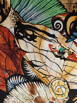 Mood Exclusive Italian Multicolor Butterflies Digitally Printed Silk Charmeuse Mood Exclusive Italian Multicolor Butterflies Digitally Printed Silk Charmeuse