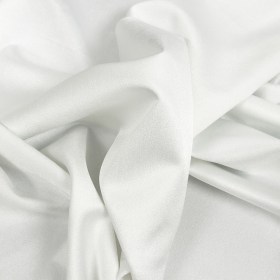 Lux Polyester Crepe Back Satin – White – Isla Collection Lux Polyester Crepe Back Satin – White – Isla Collection