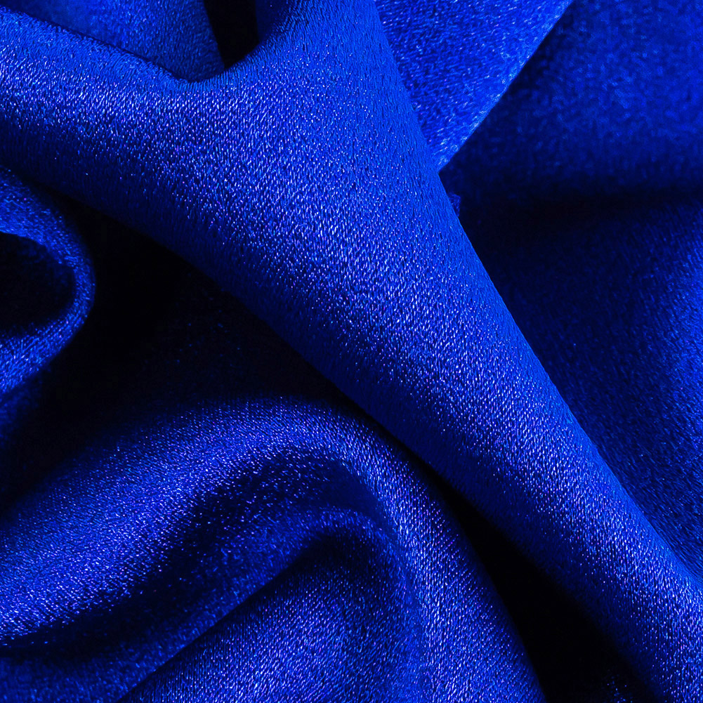Lux Polyester Crepe Back Satin – Royal – Isla Collection Lux Polyester Crepe Back Satin – Royal – Isla Collection