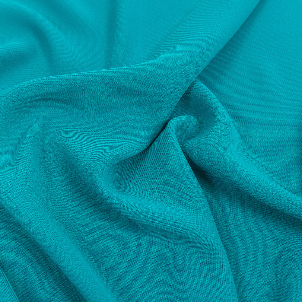 Polyester 4-Ply Crepe – Dark Turquoise – Suzie Collection Polyester 4-Ply Crepe – Dark Turquoise – Suzie Collection