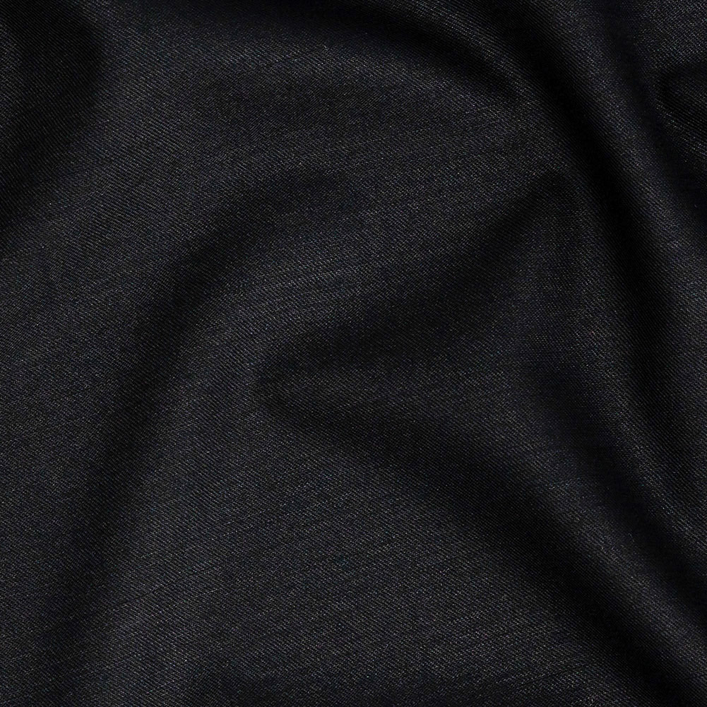 Super 120 Monostretch Wool Suiting - Black