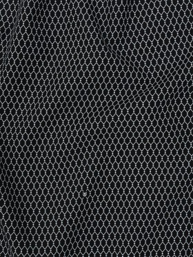 Italian Black and White Geometric Silk and Cotton Voile Italian Black and White Geometric Silk and Cotton Voile