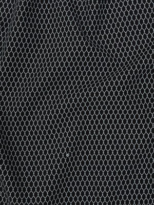 Italian Black and White Geometric Silk and Cotton Voile Italian Black and White Geometric Silk and Cotton Voile