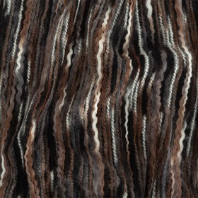 Rain Drum, Black and White Striated Novelty Chunky Knit Rain Drum, Black and White Striated Novelty Chunky Knit