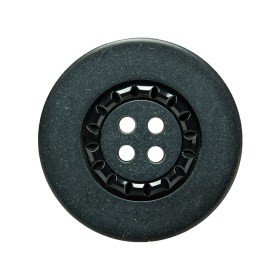 Gray and Black Decorative Button – 44L/28mm Gray and Black Decorative Button – 44L/28mm