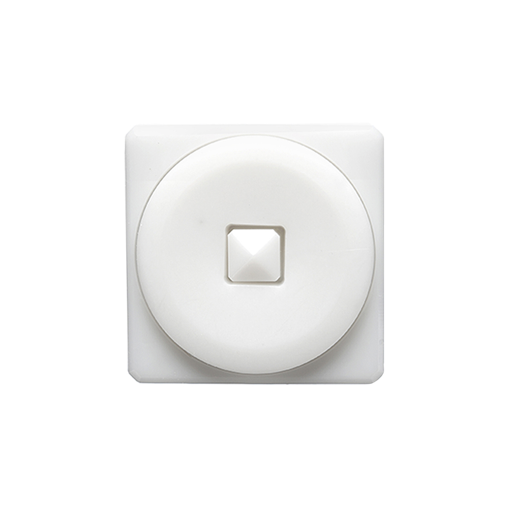 White Circle in a Square 2-Piece Dimensional Shank Back Button – 30L/19mm White Circle in a Square 2-Piece Dimensional Shank Back Button – 30L/19mm