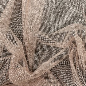 Tulle with Metallic Platinum Glitter – Dusty Rose – Platina Collection Tulle with Metallic Platinum Glitter – Dusty Rose – Platina Collection