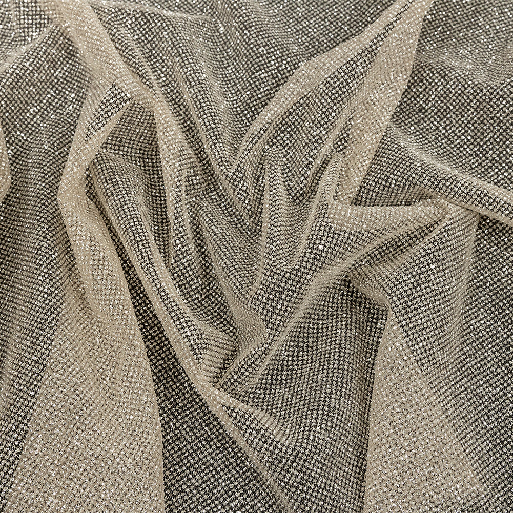 Tulle with Metallic Platinum Glitter – Caramel – Platina Collection Tulle with Metallic Platinum Glitter – Caramel – Platina Collection