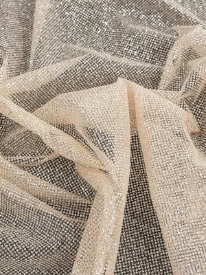 Tulle with Metallic Platinum Glitter – Salmon – Platina Collection Tulle with Metallic Platinum Glitter – Salmon – Platina Collection