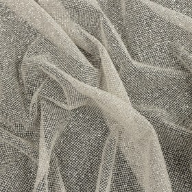 Tulle with Metallic Platinum Glitter – Dove Gray – Platina Collection Tulle with Metallic Platinum Glitter – Dove Gray – Platina Collection