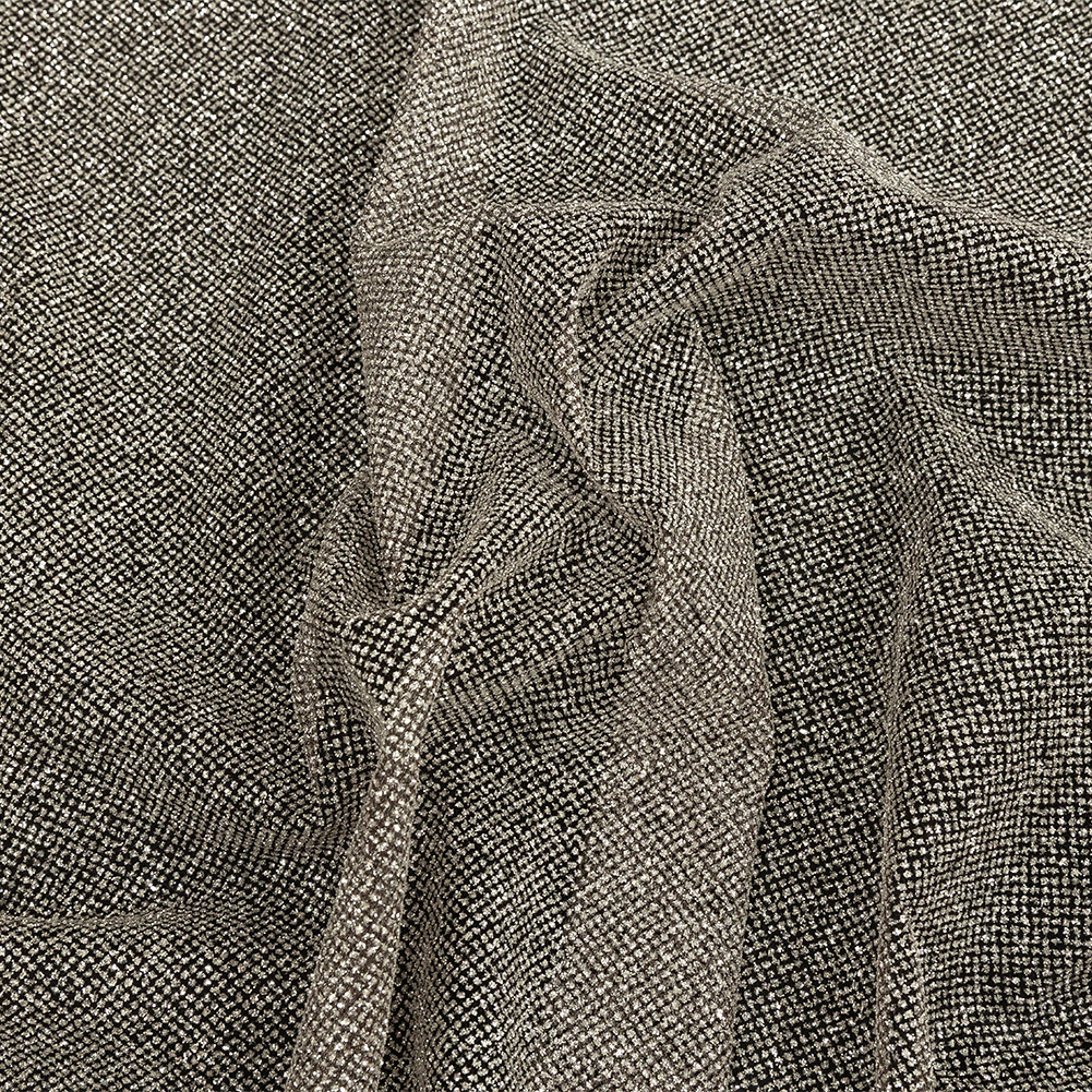 Tulle with Metallic Platinum Glitter – Brown – Platina Collection Tulle with Metallic Platinum Glitter – Brown – Platina Collection