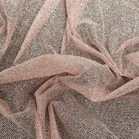 Tulle with Metallic Platinum Glitter – Dark Dusty Rose – Platina Collection Tulle with Metallic Platinum Glitter – Dark Dusty Rose – Platina Collection