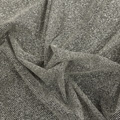 Tulle with Metallic Platinum Glitter – Black – Platina Collection Tulle with Metallic Platinum Glitter – Black – Platina Collection