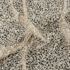 Tulle with Glitter Clusters – Light Nude with Platinum – Eminence Collection Tulle with Glitter Clusters – Light Nude with Platinum – Eminence Collection