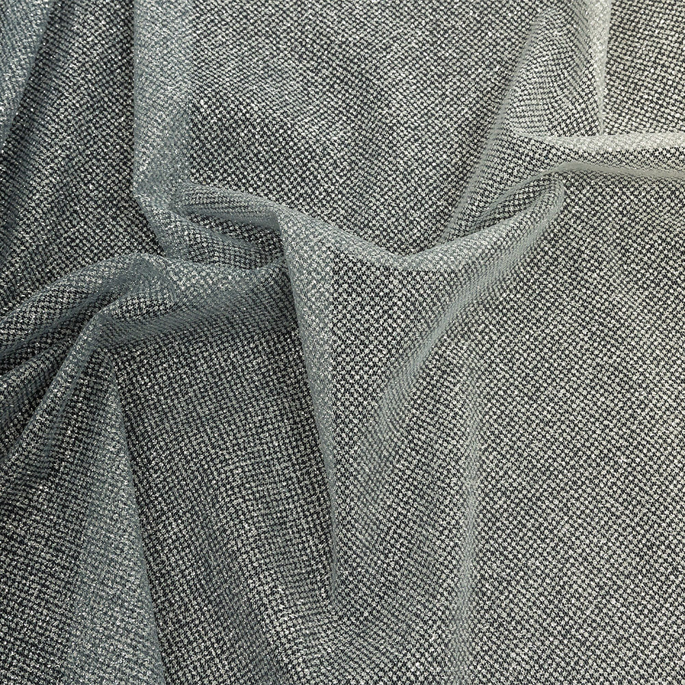 Ombre Tulle with Metallic Platinum Glitter – Navy and White – Starlet Collection Ombre Tulle with Metallic Platinum Glitter – Navy and White – Starlet Collection