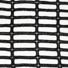 Guipure Lace with Glitter – Black Gradient Rectangles Guipure Lace with Glitter – Black Gradient Rectangles